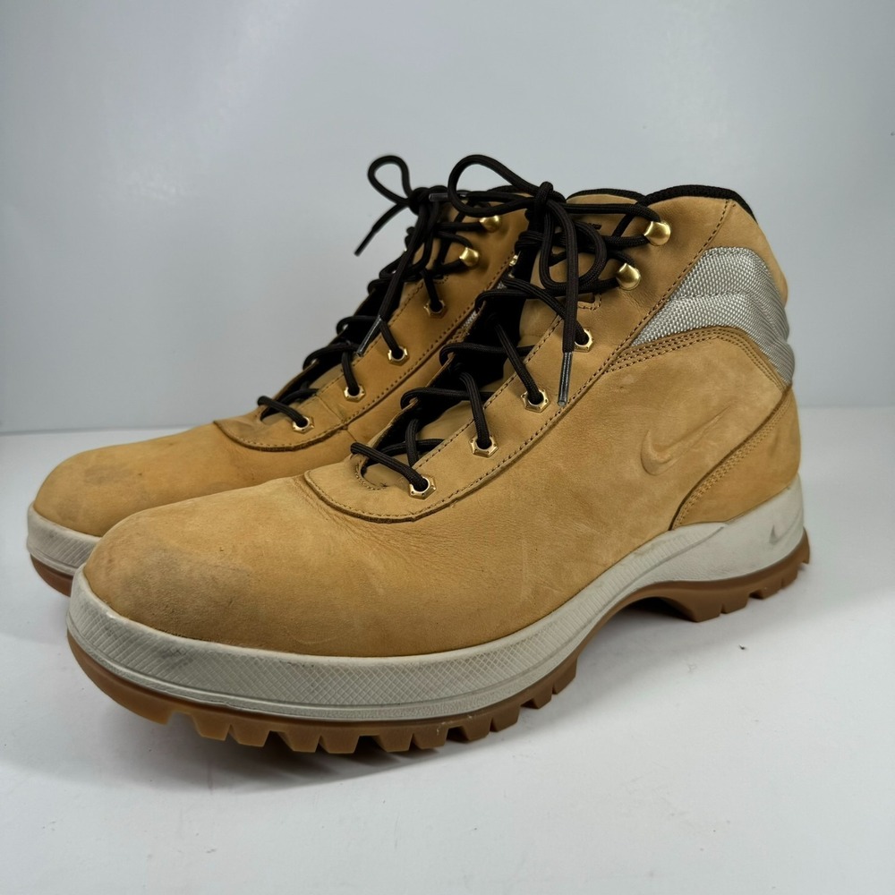 Nike ACG Mandara Men's US 13 Vintage Wheat Tan Leather Hiking Boots 333667-721